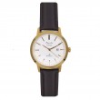 Alexandre Christie AC 1007 Gold White Leather Lady LDLGPSL